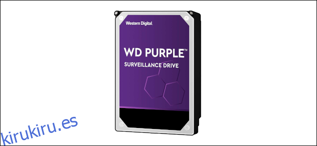 Una unidad de vigilancia Western Digital Purple.