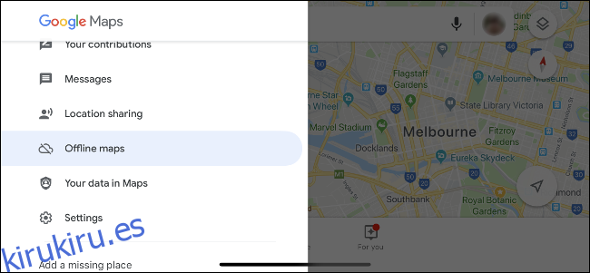 Google Maps para iPhone Mapas sin conexión.