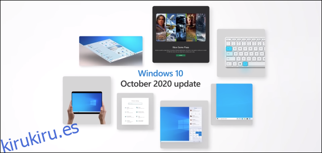 Un gráfico de marketing de Windows 10 October Update