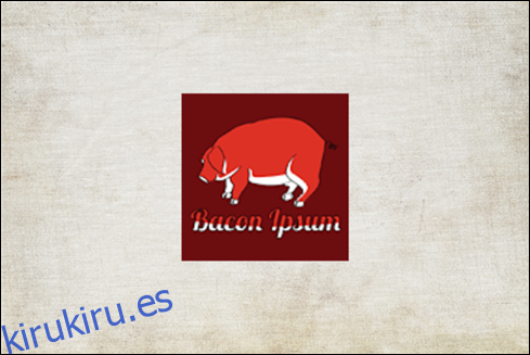 El logo de Bacon Ipsum.