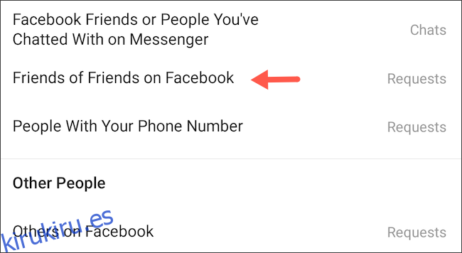 Bloquea amigos de amigos de Facebook para que te envíen mensajes en Instagram