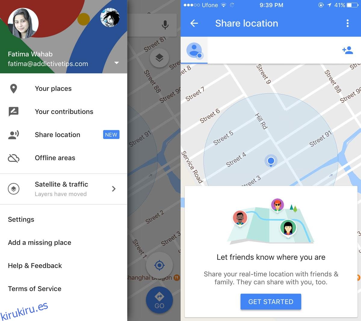 Cómo compartir su ubicación en vivo en Google Maps con amigos