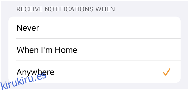 Recibir notificaciones de intercomunicador en iPhone