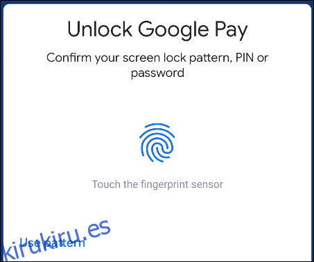 desbloquear Google Pay