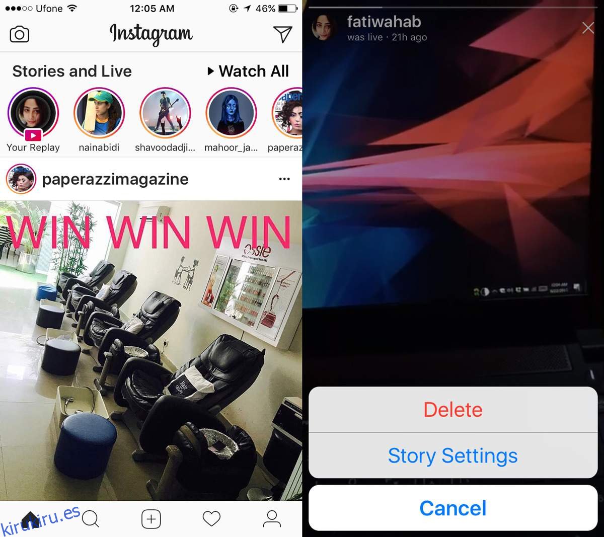 Cómo compartir su video de Instagram en vivo durante 24 horas