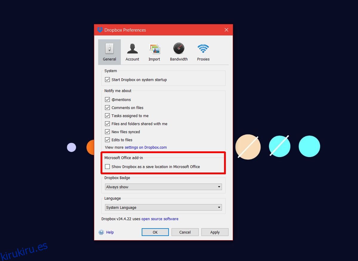 Cómo agregar Dropbox y Google Drive a MS Office 2016 Guardar ubicaciones