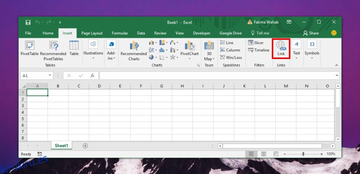 Cómo configurar texto de información sobre herramientas de hipervínculo personalizado en MS Excel