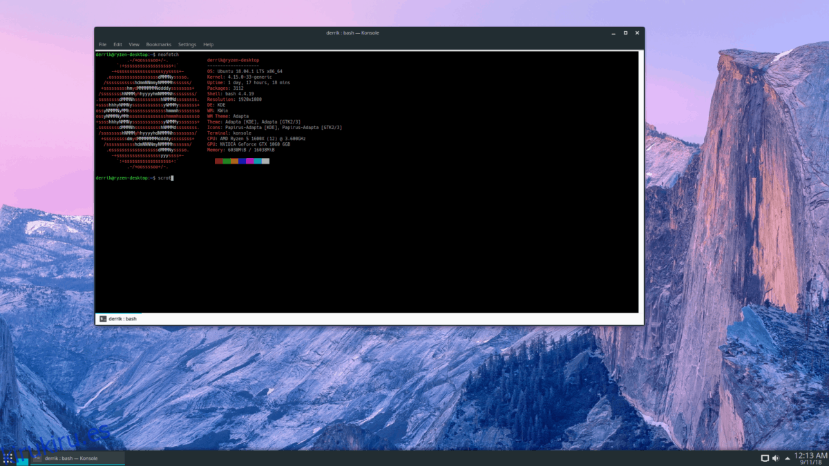 Cómo tomar capturas de pantalla desde la terminal de Linux con Scrot
