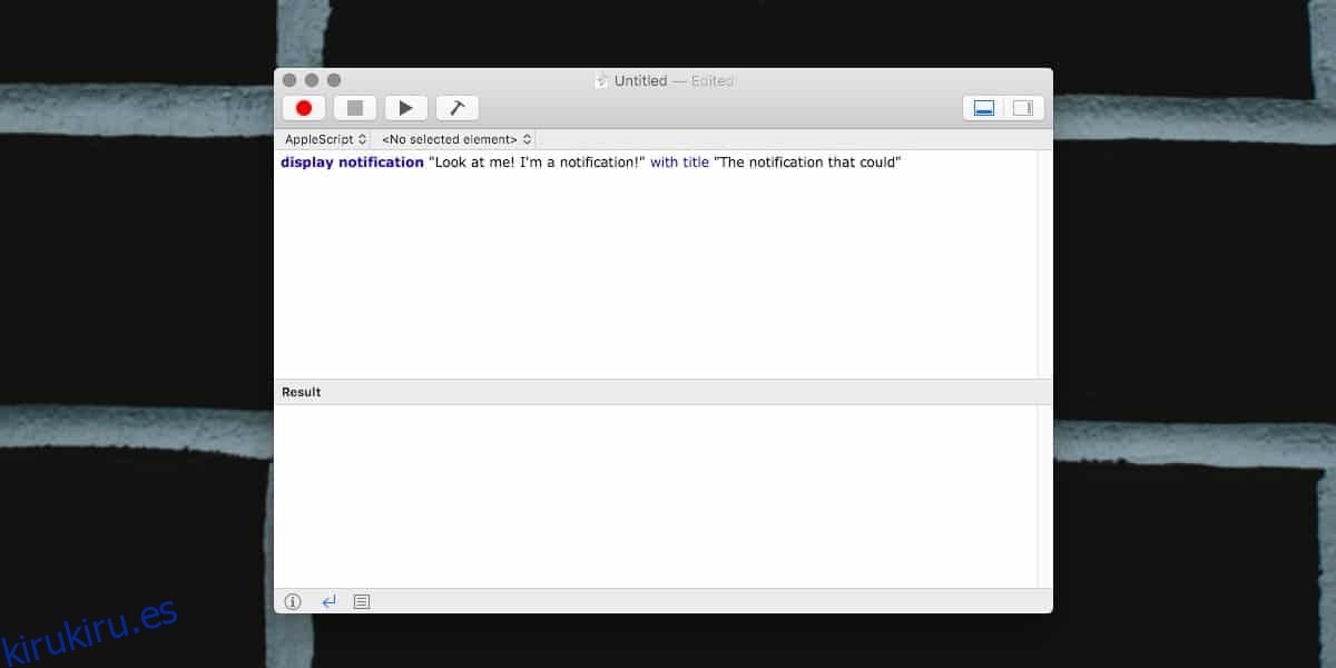 Cómo mostrar una notificación en macOS con un script