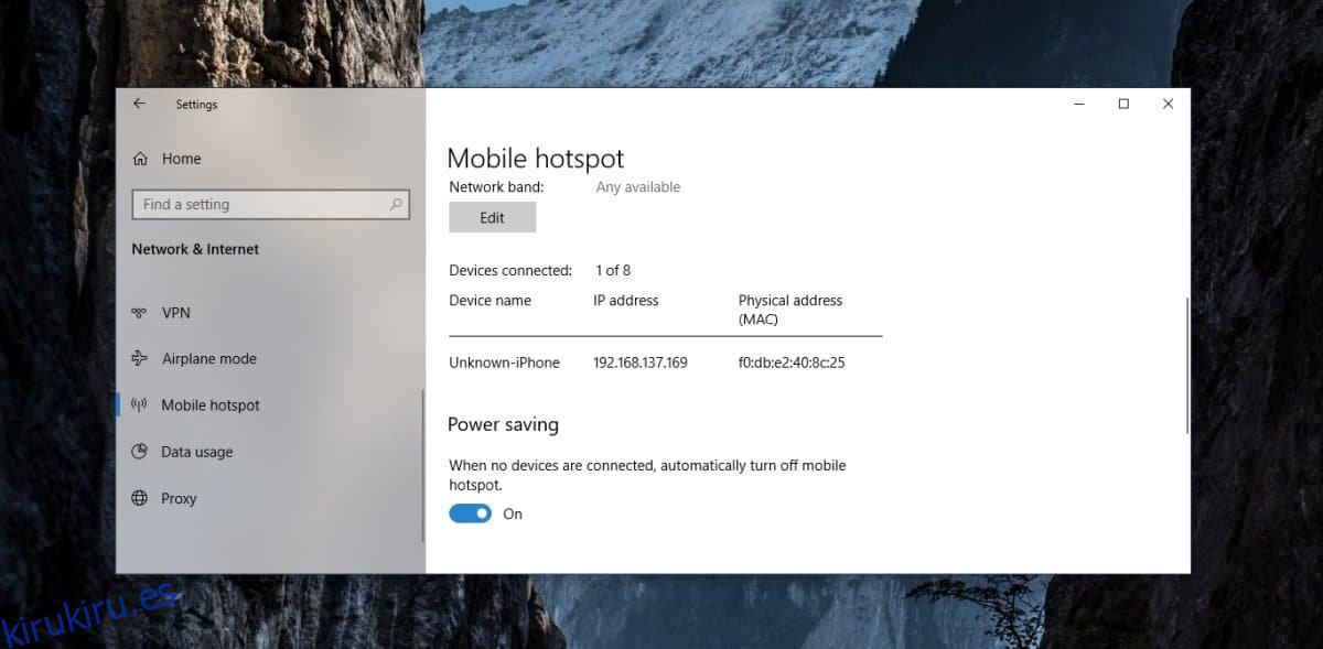 Cómo mantener siempre activado el punto de acceso móvil en Windows 10