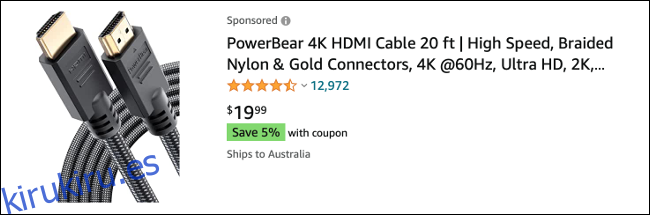 Cable HDMI en Amazon