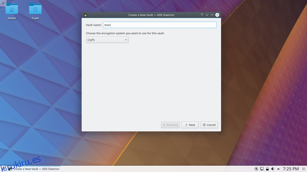 Cómo crear carpetas cifradas en el escritorio KDE Linux con bóvedas