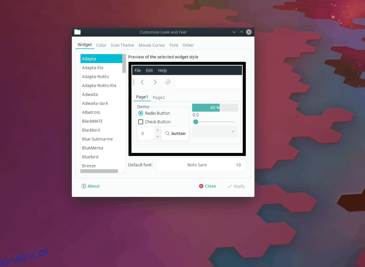 Cómo instalar el tema Adapta-KDE en Linux