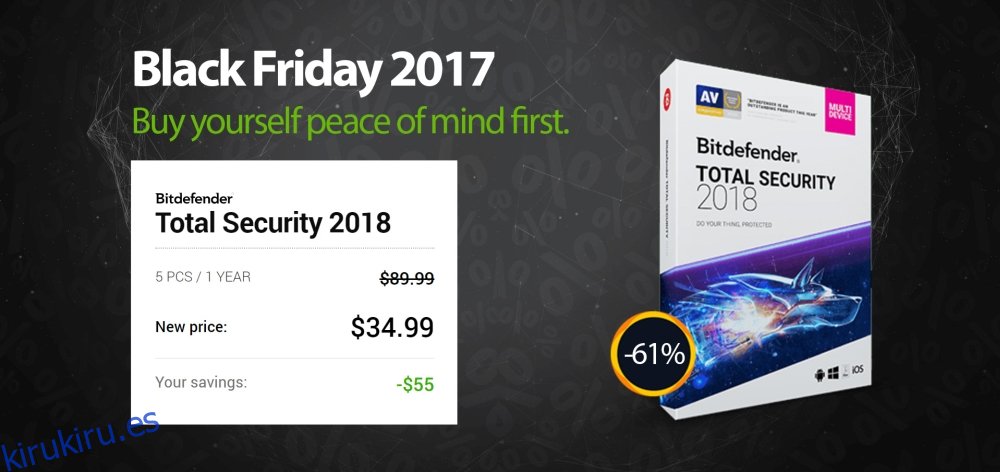 Bitdefender TOTAL Security 2018 - Ofertas de Black Friday