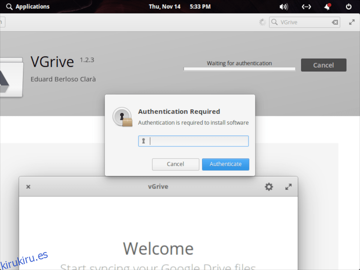 Cómo acceder a Google Drive en Elementary OS