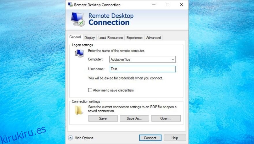 Cómo usar el cliente de escritorio remoto en Windows