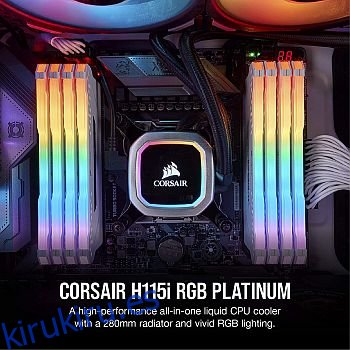 Enfriador líquido para CPU Corsair H115i RGB Platinum AIO