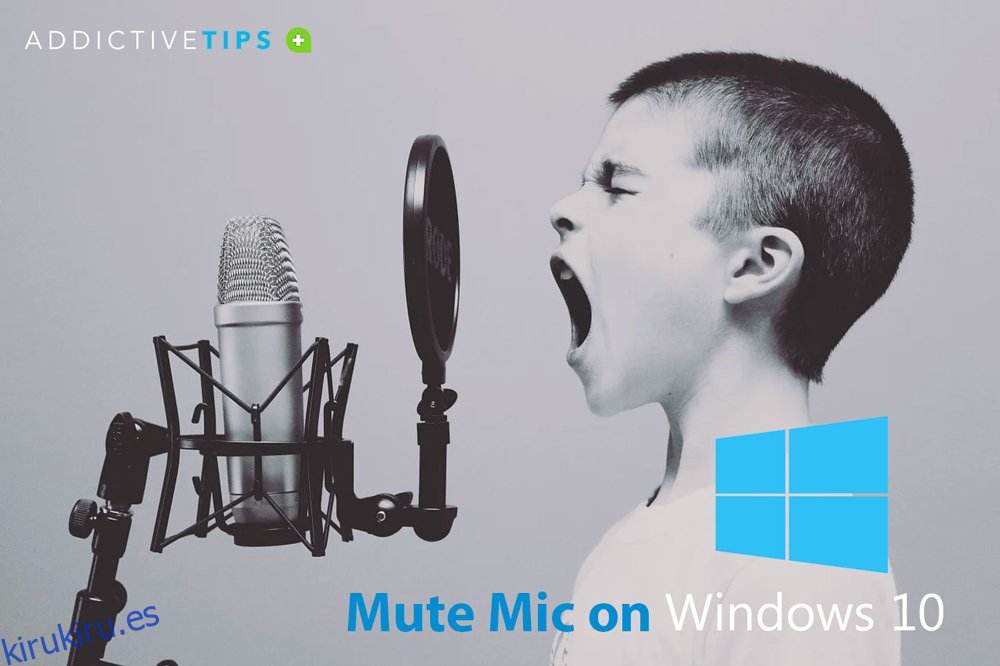 Silenciar micrófono Windows 10