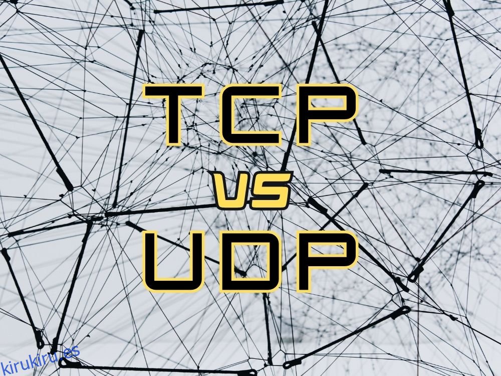 Comparación de TCP UDP