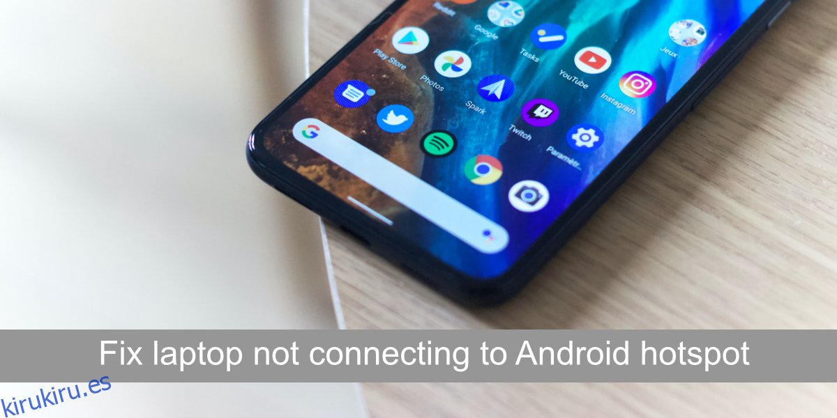 arreglar la computadora portátil que no se conecta al punto de acceso de Android