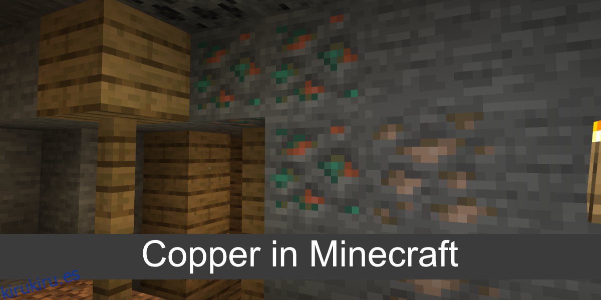 cobre en minecraft