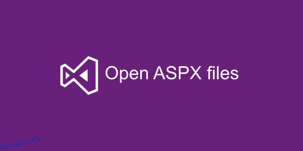 Cómo abrir archivos ASPX