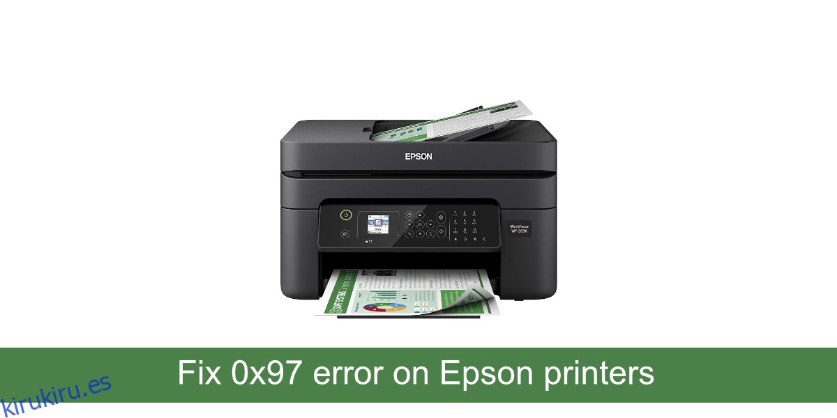 Error 0x97 impresoras Epson