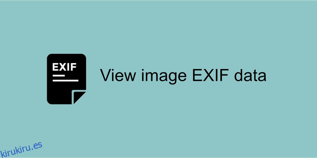 datos EXIF ​​de imagen