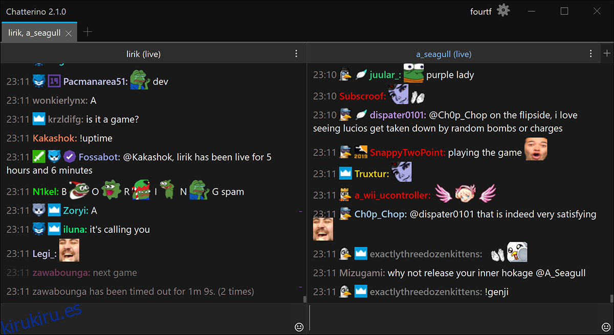 Cómo chatear en transmisiones de Twitch en el escritorio de Linux con Chatterino