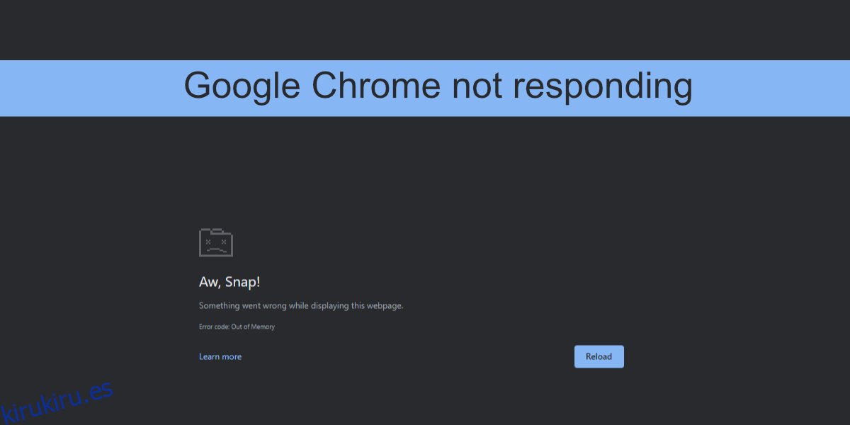 Google Chrome no responde