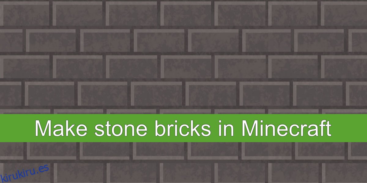 Cómo hacer ladrillos de piedra en Minecraft