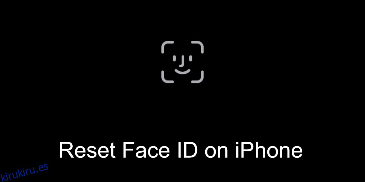 restablecer Face ID en iPhone
