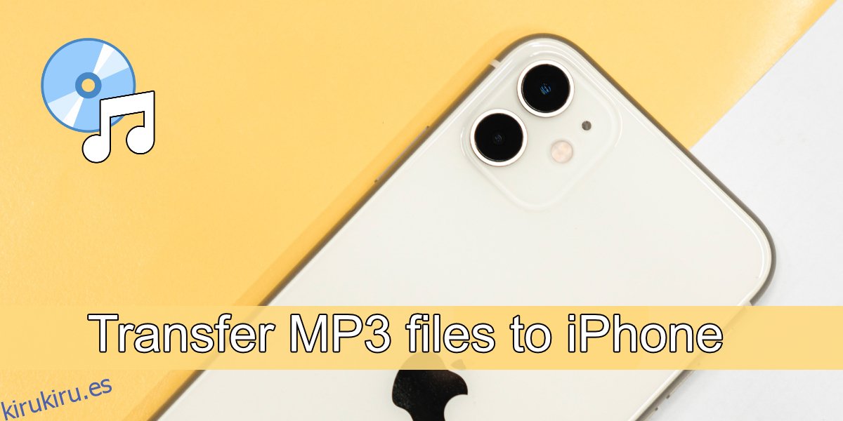 transferir archivos MP3 a iPhone