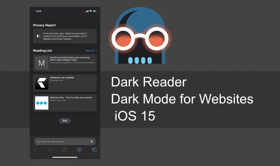Cómo usar Dark Reader para activar el modo oscuro para todos los sitios web en iOS 15