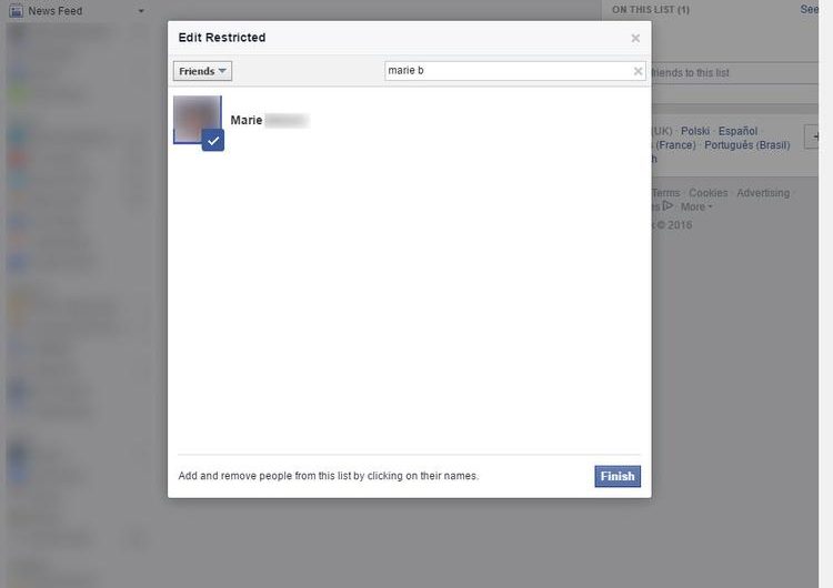 Cómo limitar lo que otros ven en Facebook
