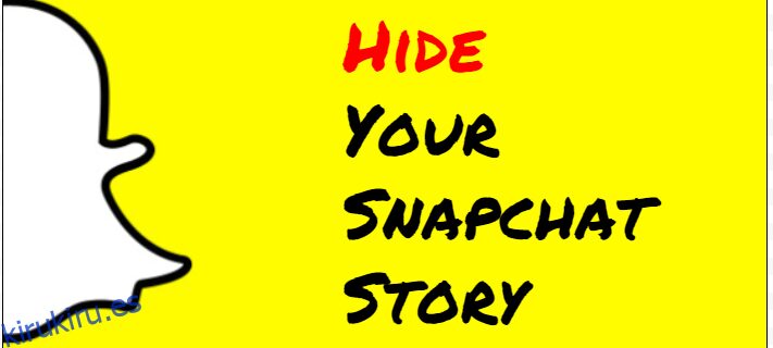 Cómo ocultar tu historia de Snapchat