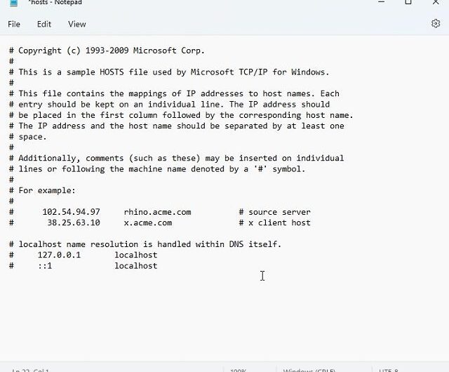 Cómo encontrar y editar el archivo de hosts en Windows 11