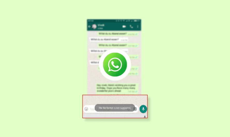 Arreglar el formato de archivo de WhatsApp no ​​compatible con Android