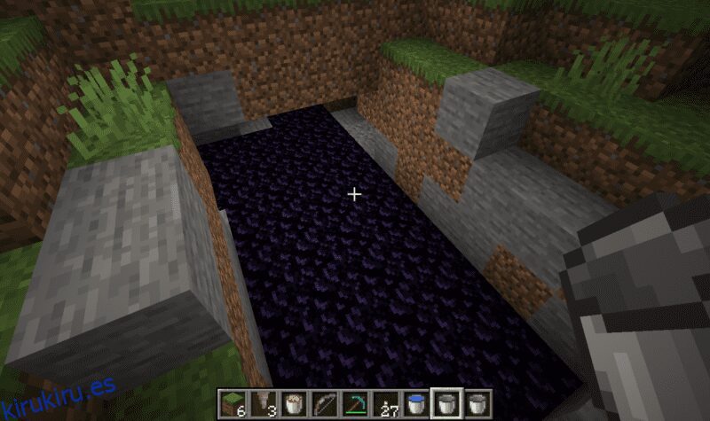 Cómo hacer obsidiana en Minecraft usando lava y agua