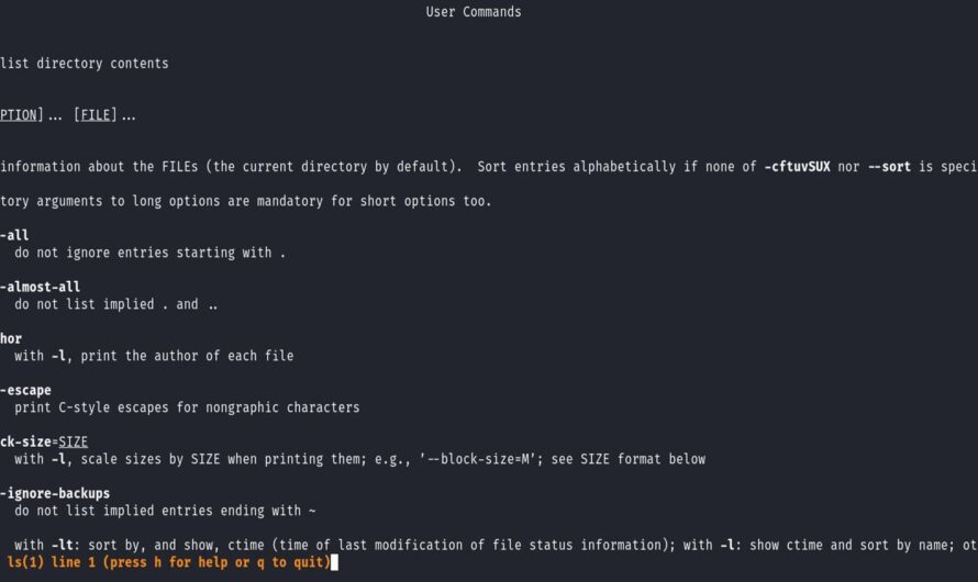 Cómo utilizar el comando man en Linux