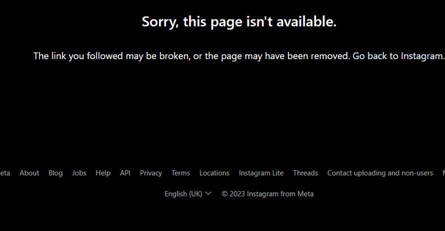 ¿Por qué Instagram muestra «Lo siento, esta página no está disponible»?  Cómo solucionar el error