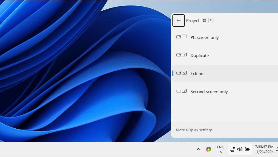 Cómo cambiar el monitor 1 y 2 en Windows